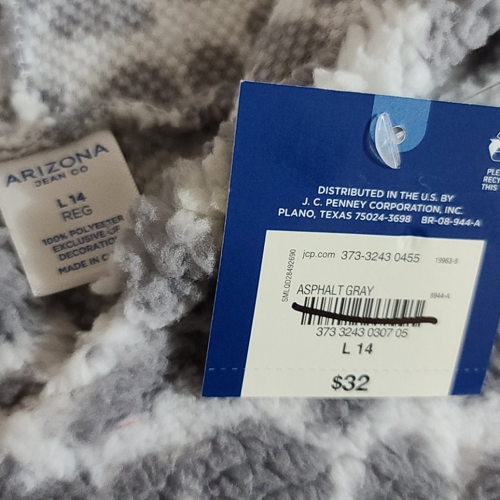 Arizona Cozy Hoodie w/Pom Pom Ears Girls Large 14 - Picture 3 of 5